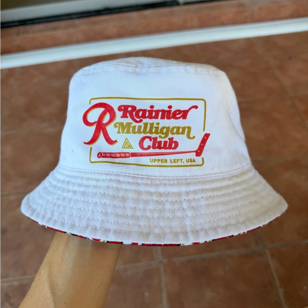 Rainier Beer Reversible Bucket Hat Upper Left